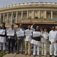 Uproar in Parliament over special status to Andhra Pradesh
